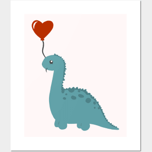 Dino Love Posters and Art